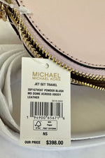 Michael Kors Women's Jet set Travel Dome Leather Crossbody Bag