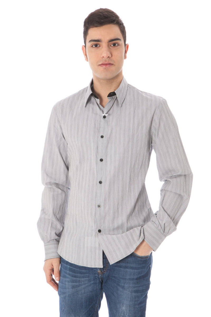 Costume National White Cotton Men Men's Shirt