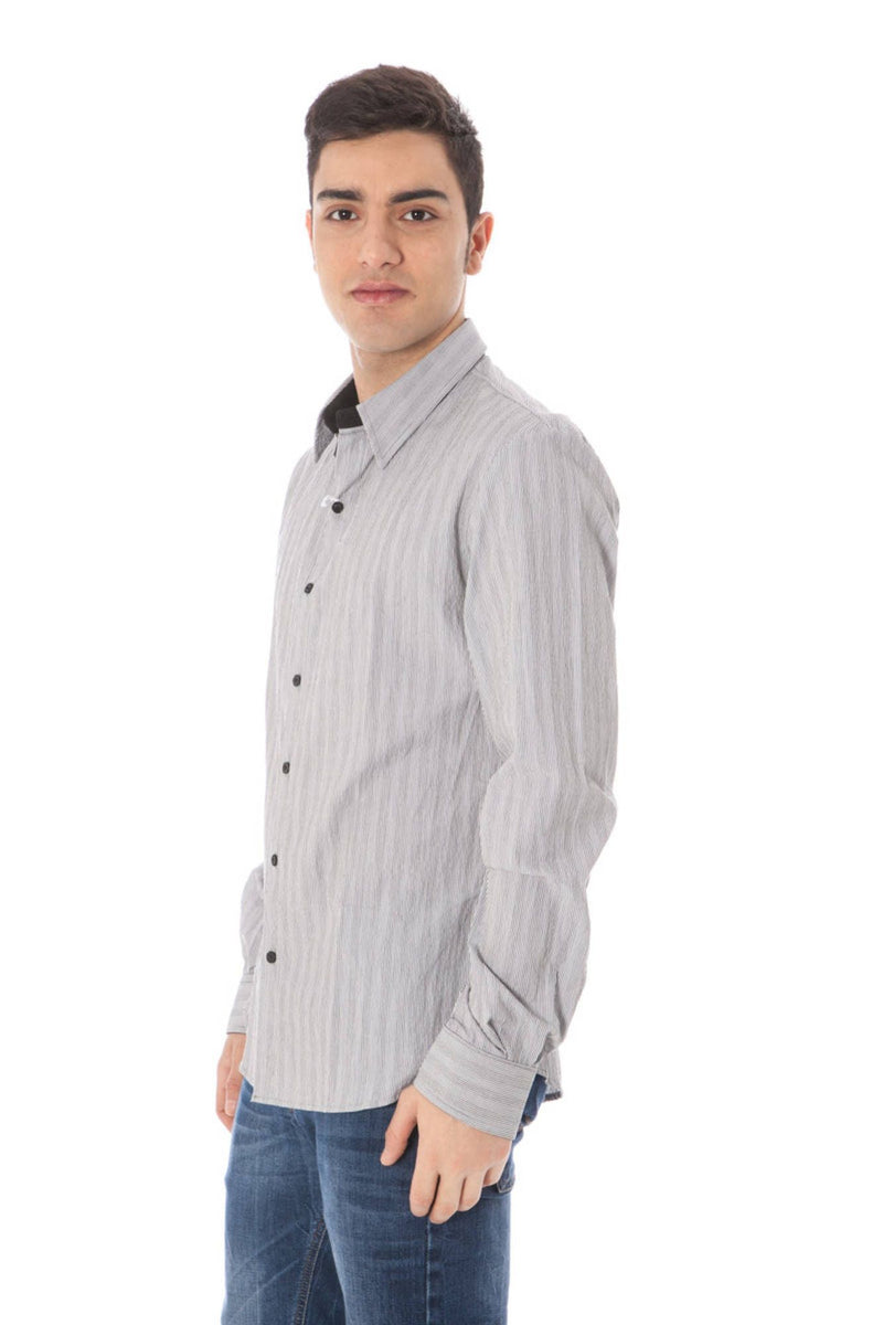 Costume National White Cotton Men Men's Shirt