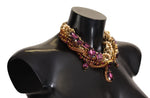 Dolce & Gabbana Sicilian Sparkle Gold-Tone Statement Women's Necklace