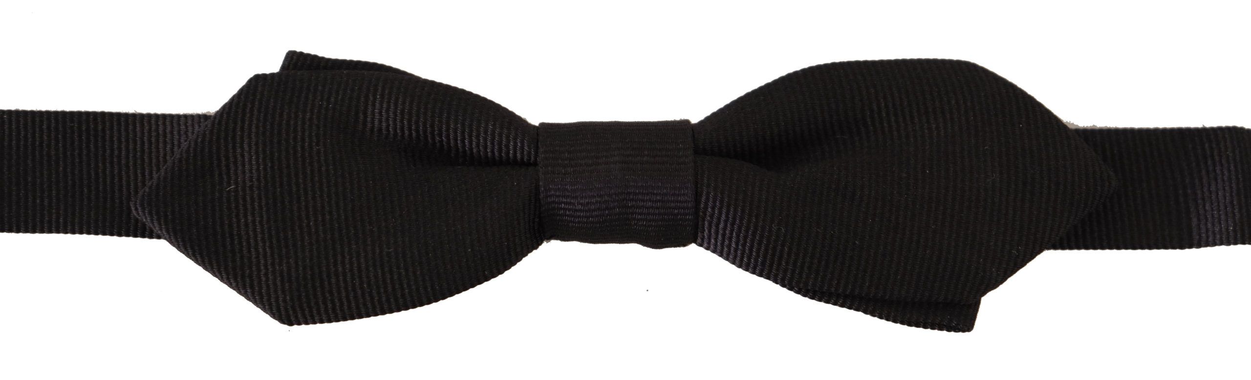 Dolce & Gabbana Elegant Black Silk Bow Men's Tie