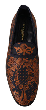 Dolce & Gabbana Elegant Floral Slip-On Men's Loafers