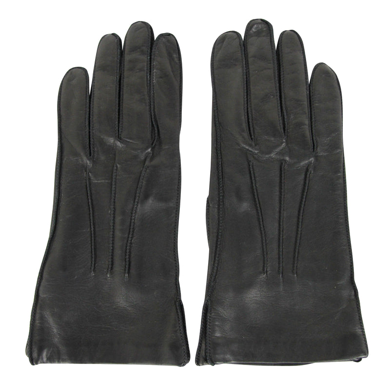 Bottega Venega Women's Black Leather Long Gloves