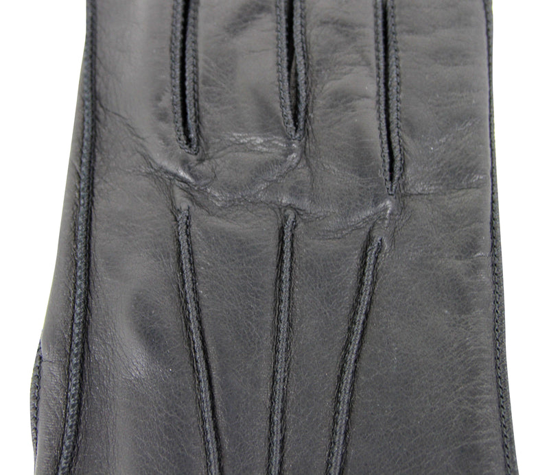 Bottega Venega Women's Black Leather Long Gloves