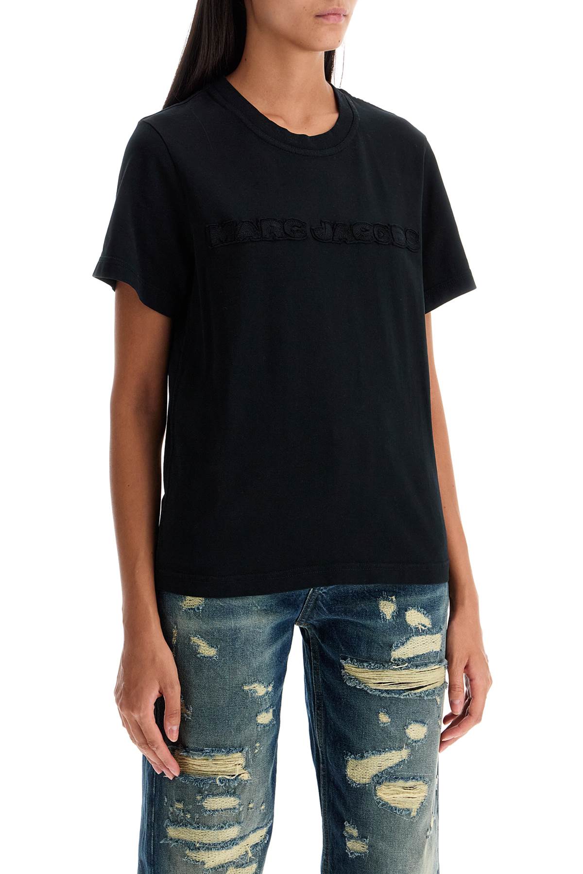 Marc Jacobs Women's T-Shirt With Patch Logo Design