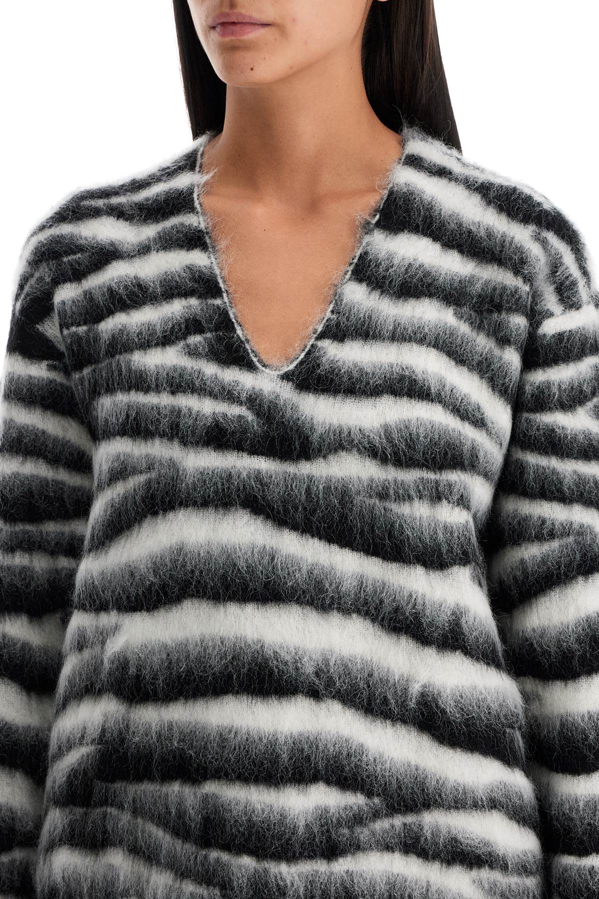 Marc Jacobs Women's Zebra Print Wool And Mohair