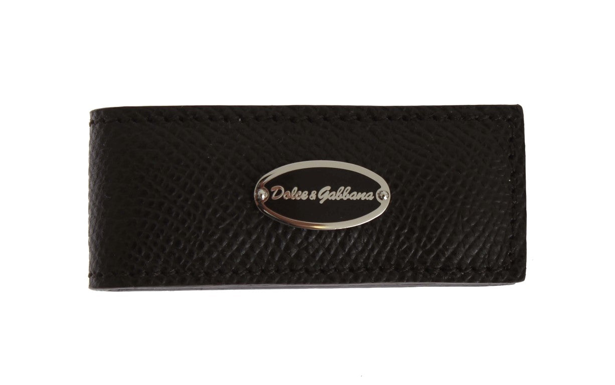 Dolce & Gabbana Elegant Brown Leather Money Men's Clip