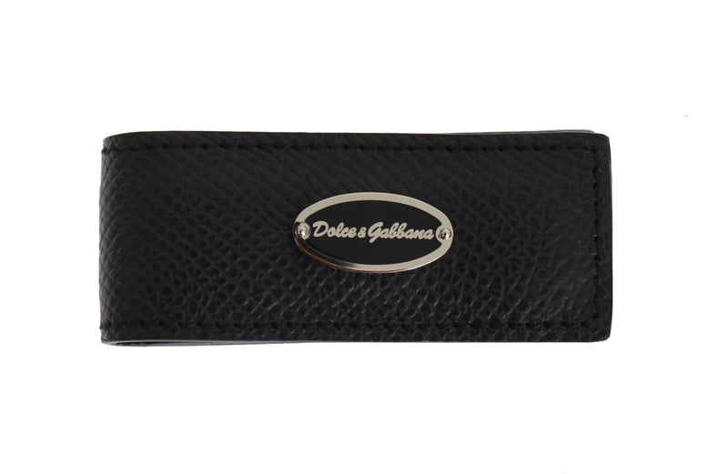 Dolce & Gabbana Elegant Blue Leather Money Men's Clip