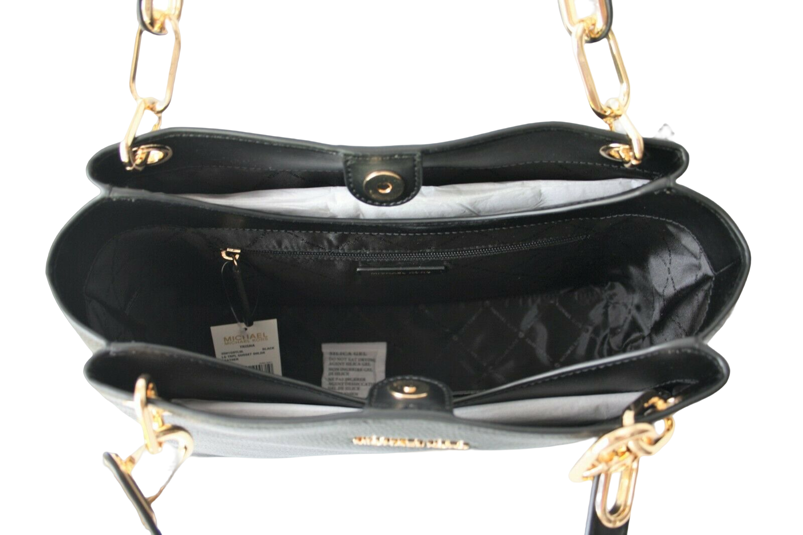 Michael Kors Trisha Large Triple Gusset Compartment Shoulder Bag