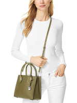 Michael Kors Mercer Medium Saffiano Leather Satchel Crossbody Bag, Purse