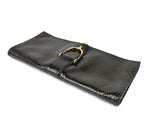 Gucci Women's Dark Green Python Large Soft Stirrup Clutch Bag