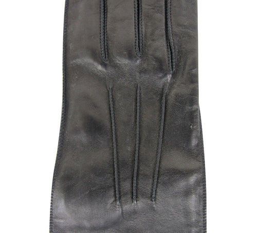 Bottega Veneta Women's Black Leather Long Gloves (6.5)