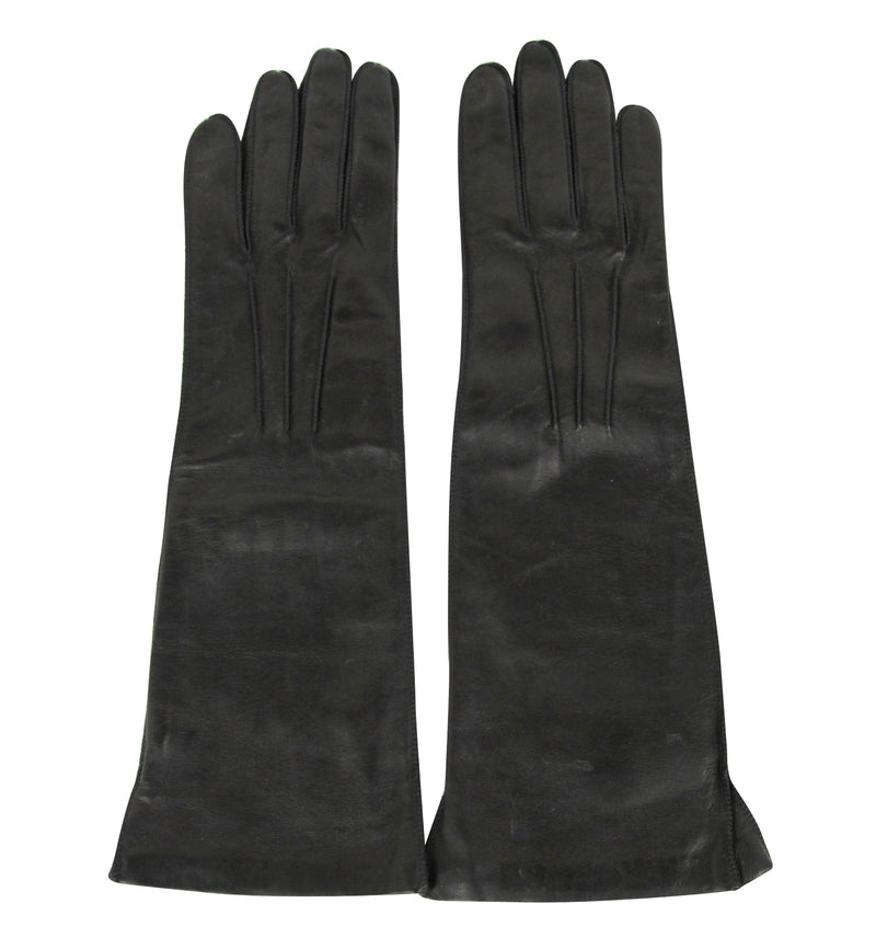 Bottega Veneta Women's Black Leather Long Gloves (7)