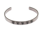 Nialaya Chic Nialaya Silver CZ Bangle for Women's Her