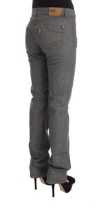 Costume National Elegant Gray Regular Fit Women's Jeans