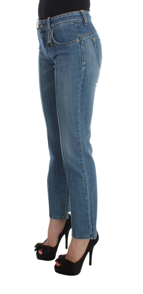 Costume National Chic Slim Fit Blue Jeans for the Modern Women's Woman