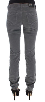 Costume National Sleek Super Slim Gray Women's Jeans