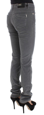 Costume National Sleek Super Slim Gray Women's Jeans