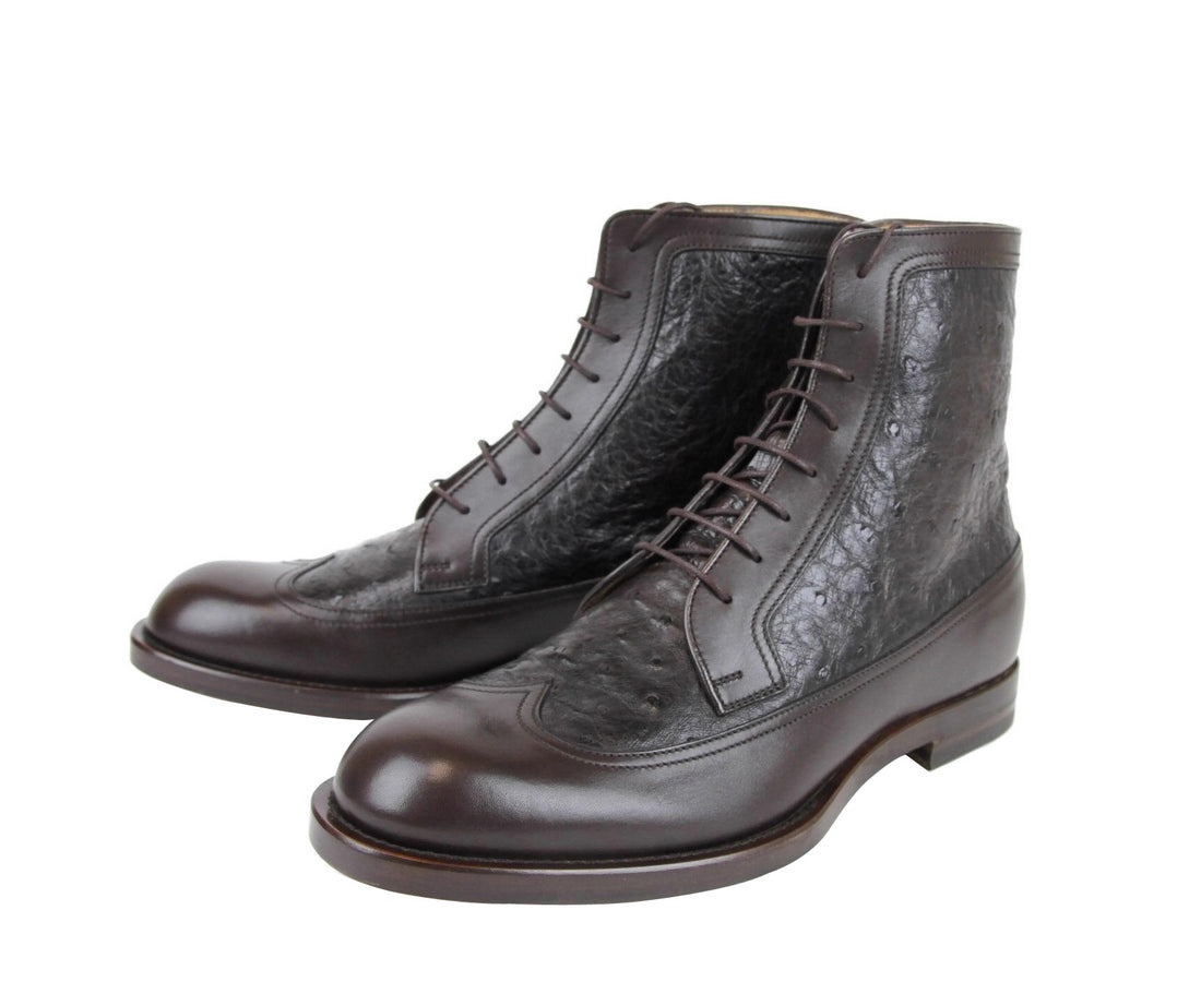 Gucci mens hot sale leather boots