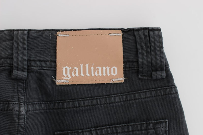 bruser at straffe Saml op John Galliano Blue Wash Cotton Blend Slim Fit Bootcut Women's Jeans