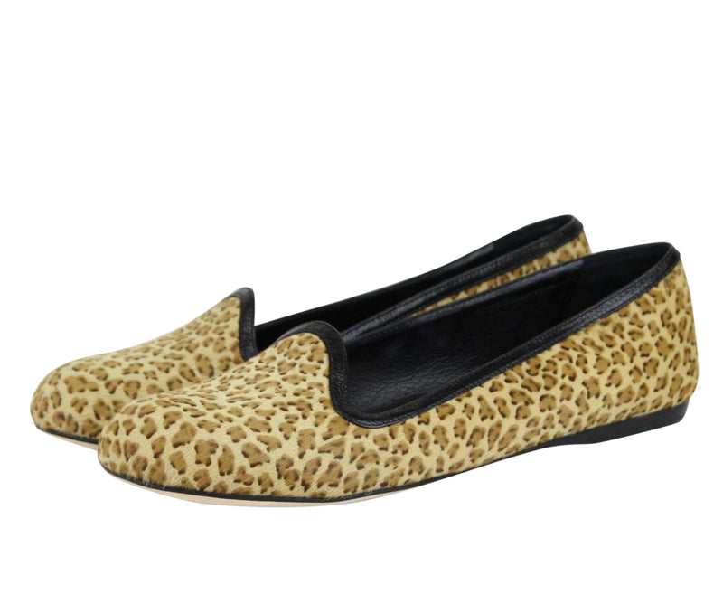 Bottega Veneta Women's Leather / Pony Hair Cheetah Print Flats (39 EU / 9 US)