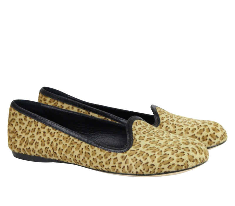 Bottega Veneta Women's Leather / Pony Hair Cheetah Print Flats (36.5 EU / 6.5 US)