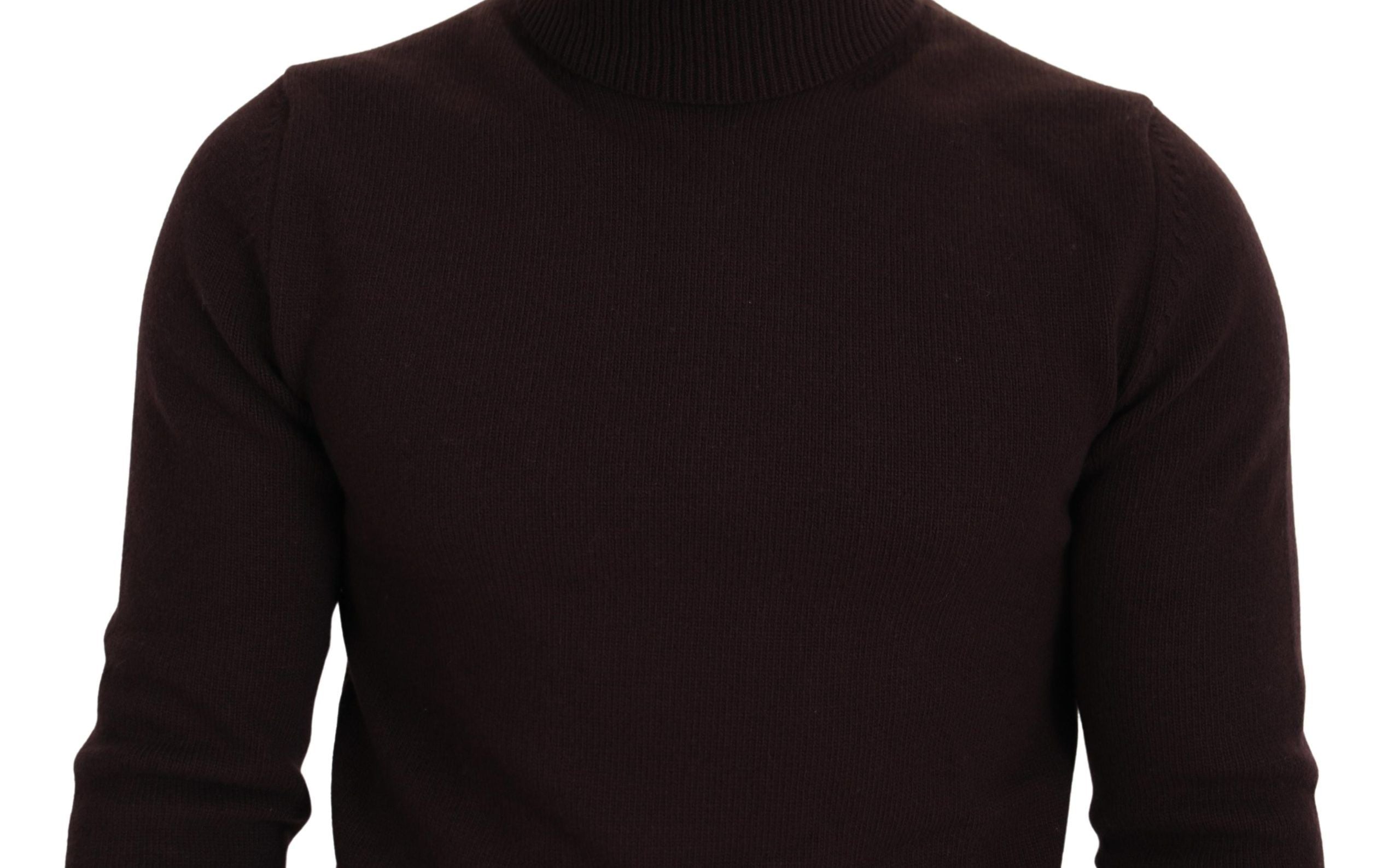 Dolce & Gabbana Elegant Turtleneck Wool Pullover Men's Sweater