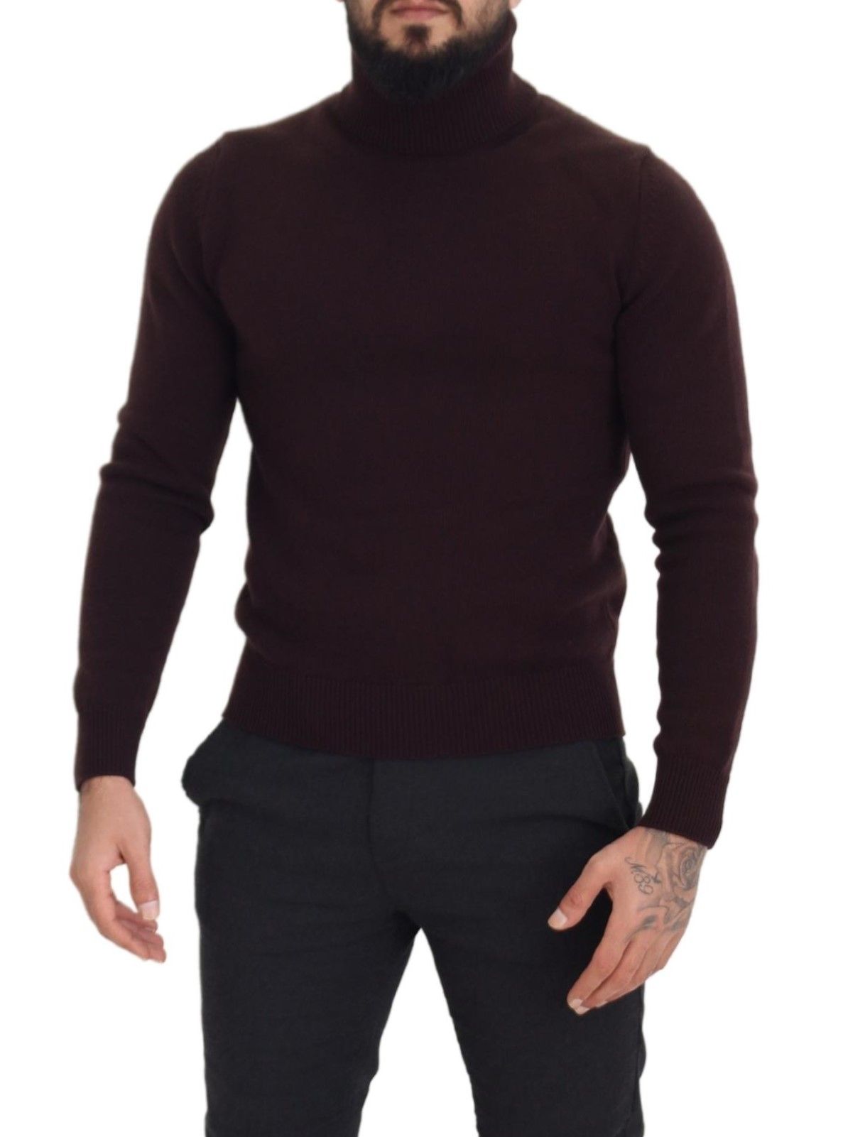 Dolce & Gabbana Elegant Turtleneck Wool Pullover Men's Sweater