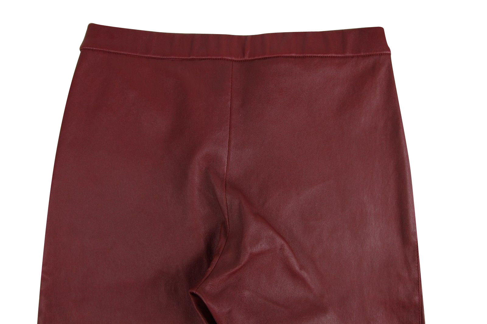 Gucci Women's Leggings Stretch Burgundy Lamb Leather Pant (38)