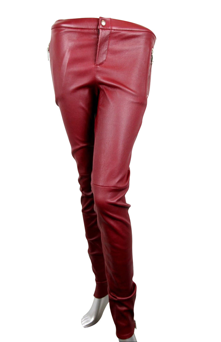 Gucci leather leggings hotsell