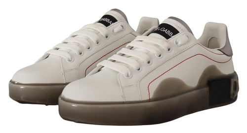 Dolce & Gabbana Elegant White Leather Women's Sneakers