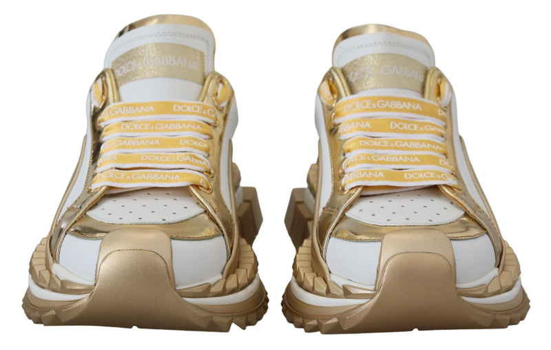 Dolce gabbana gold sneakers best sale