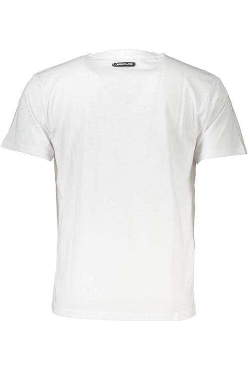 Cavalli Class White Cotton Men Men's T-Shirt