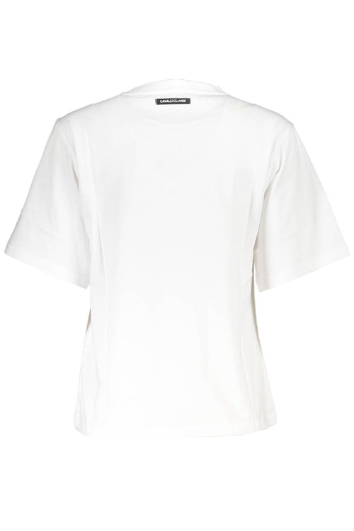 Cavalli Class White Cotton Women Women's T-Shirt