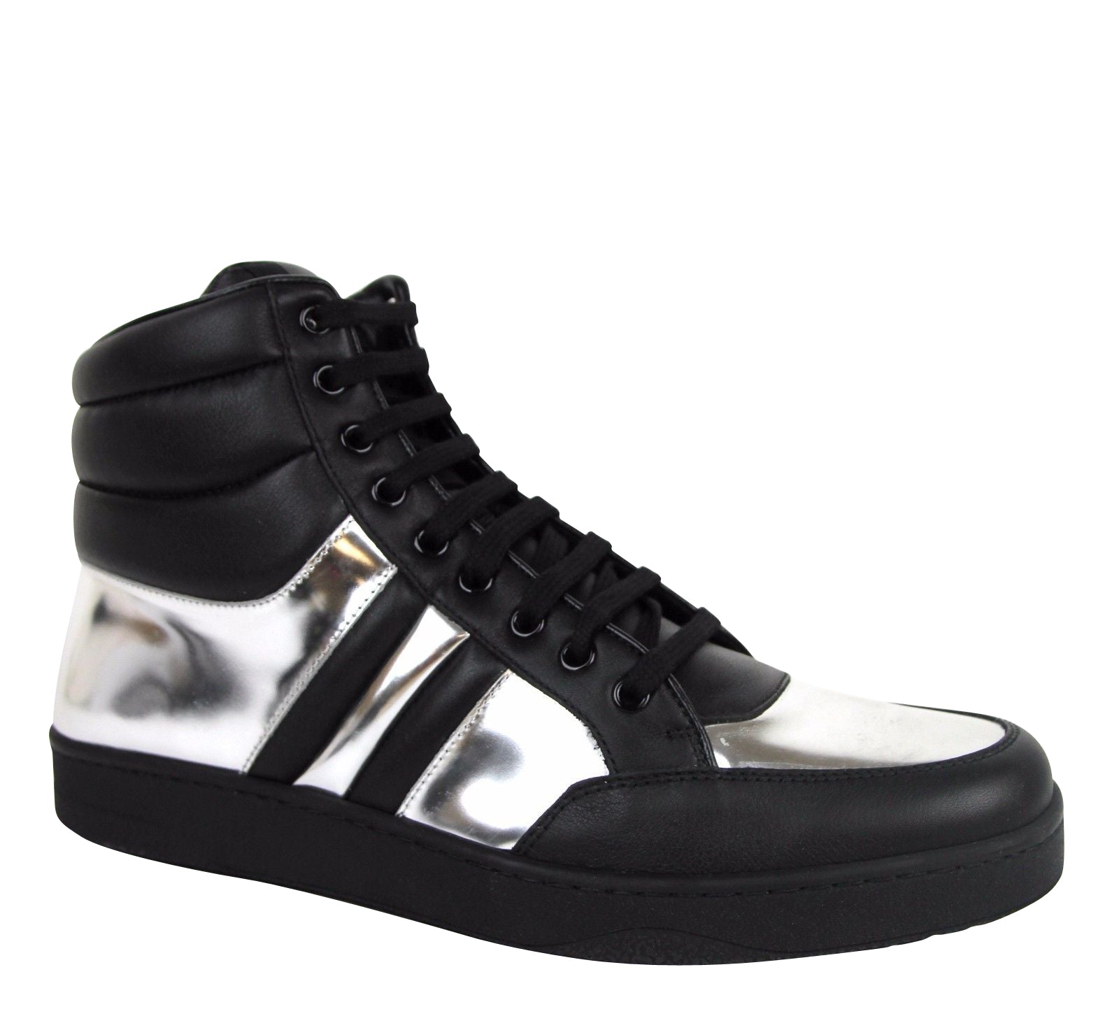 Gucci Men's High top Contrast Padded Leather Sneaker