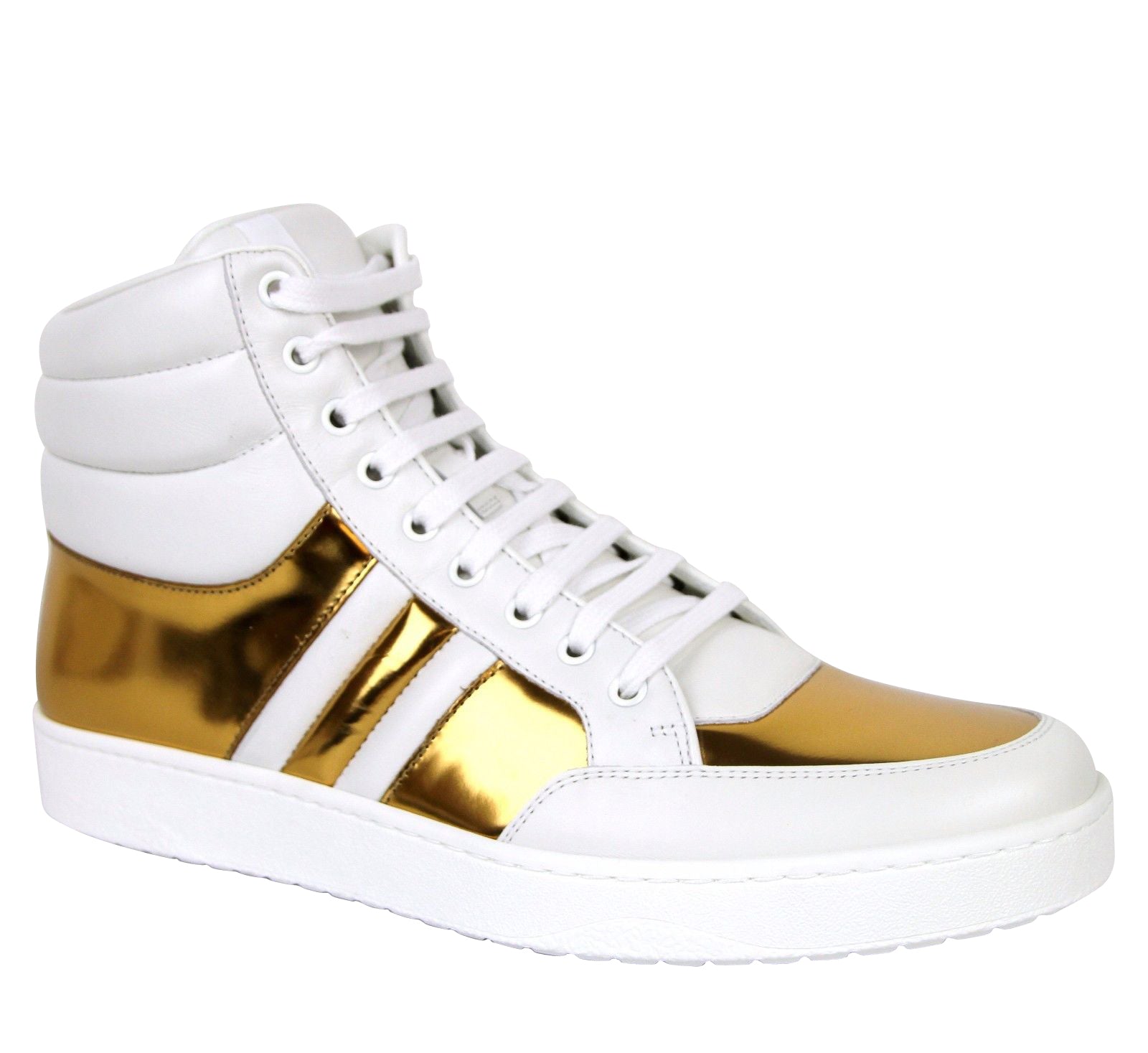 Gucci Men's High top Contrast Padded Leather Sneaker