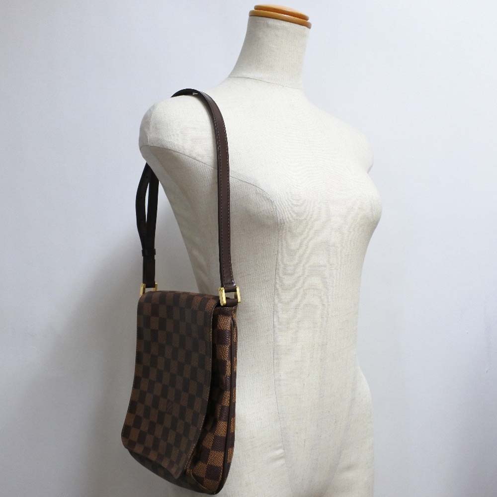 Brown Louis Vuitton Damier Ebene Musette Salsa PM Crossbody Bag