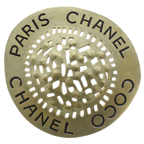 Chanel Gold Gold Plated Brooch Jewelry (Pre-Owned)