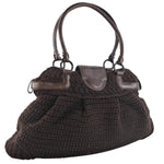 Salvatore Ferragamo Brown Wool Handbag (Pre-Owned)