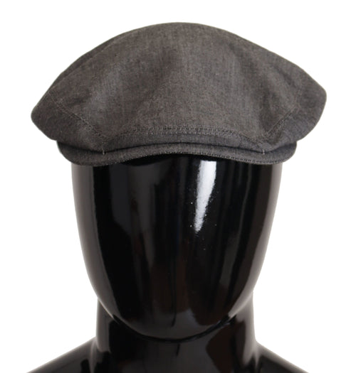 Dolce & Gabbana Elegant Gray Newsboy Men's Hat