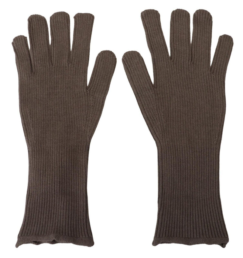 Dolce & Gabbana Elegant Cashmere-Silk Blend Winter Men's Gloves