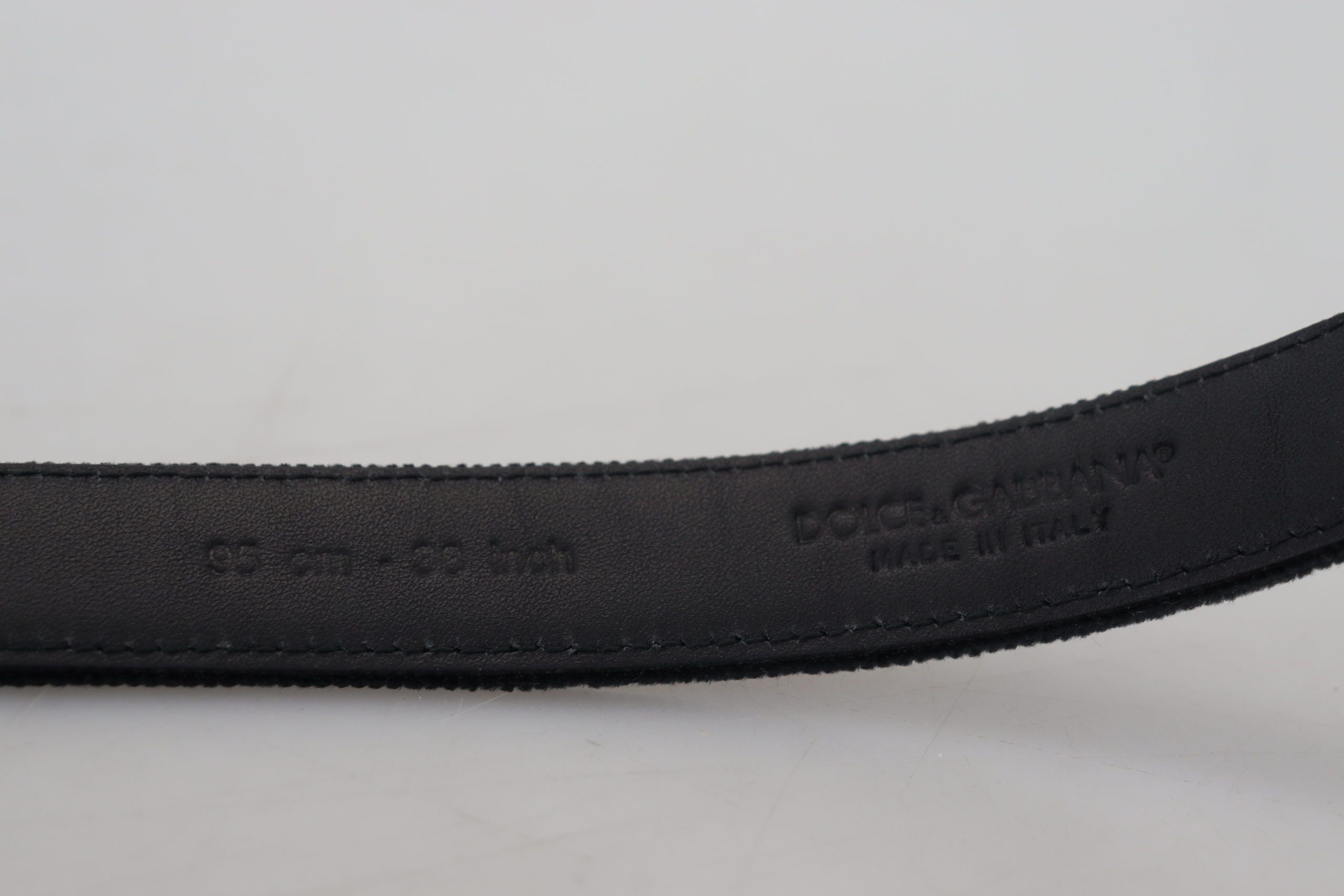 Dolce & Gabbana Elegant Black Leather Men's Belt