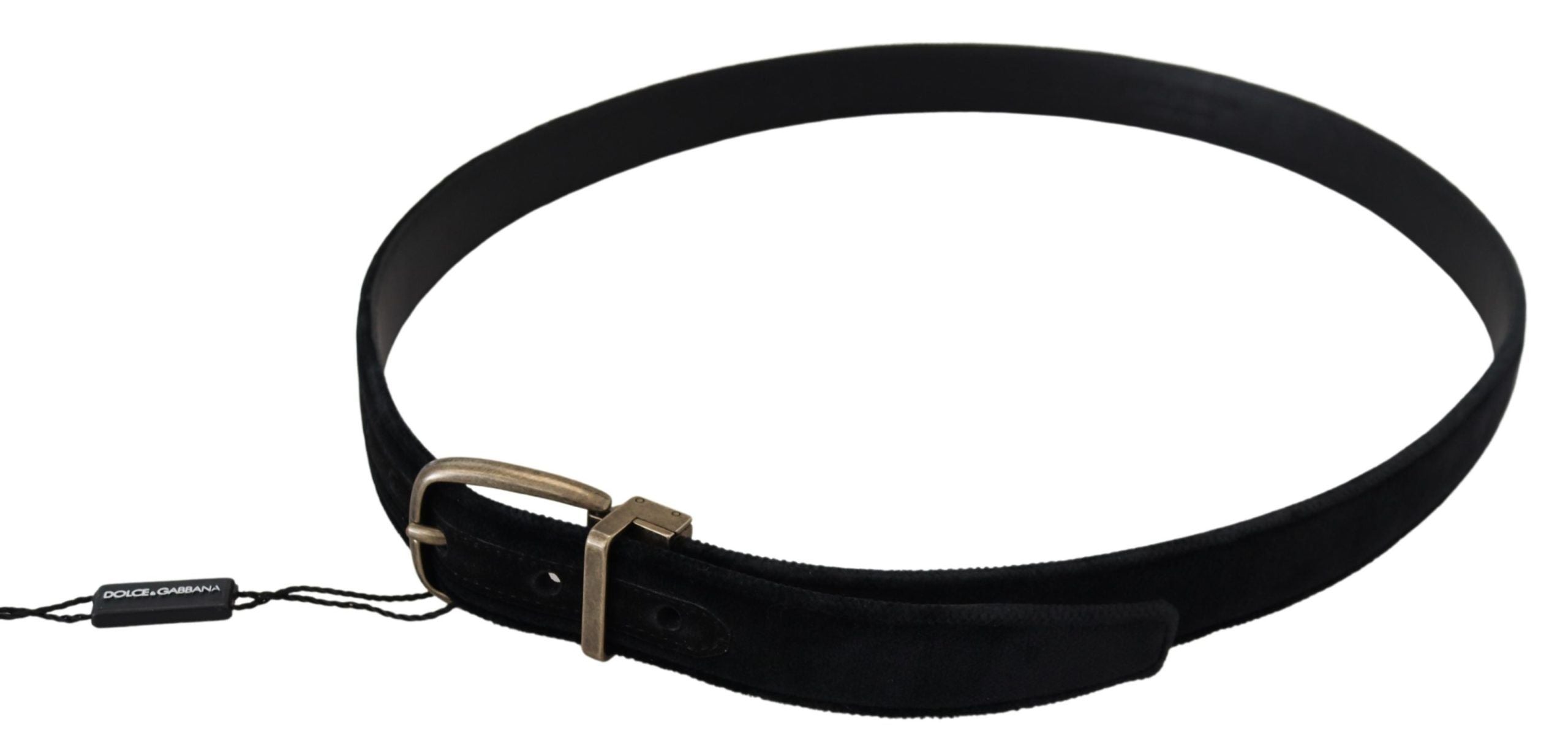 Dolce & Gabbana Elegant Black Leather Men's Belt