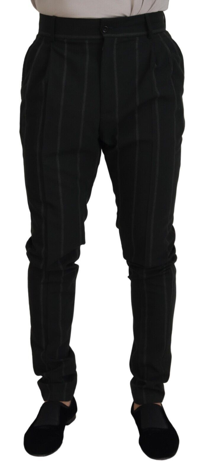 Dolce & Gabbana Elegant Black Tailored Men's Trousers