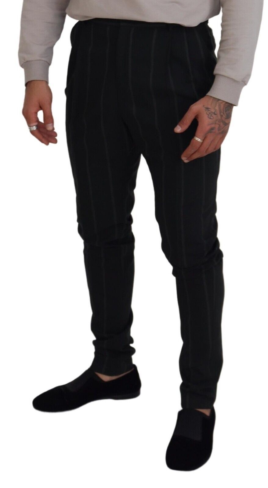 Dolce & Gabbana Elegant Black Tailored Men's Trousers