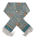 Dolce & Gabbana Elegant Silk Scarf with Shell Men's Motif