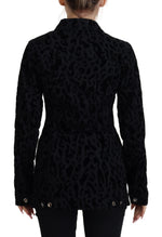 Dolce & Gabbana Chic Leopard Pattern Denim Women's Jacket