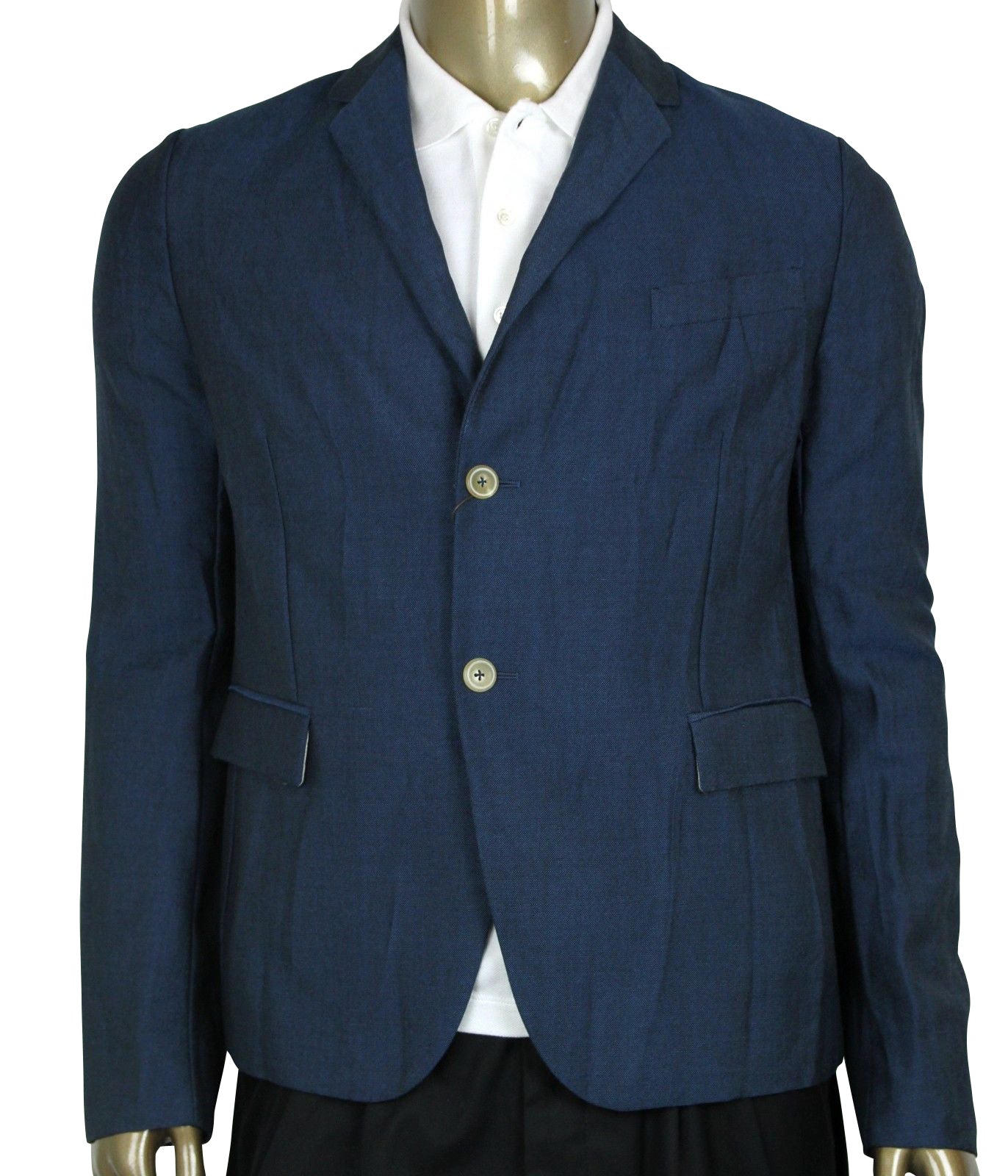 Gucci Men's Formal Blue Saphire Wool / Mohair 2 Buttons Jacket