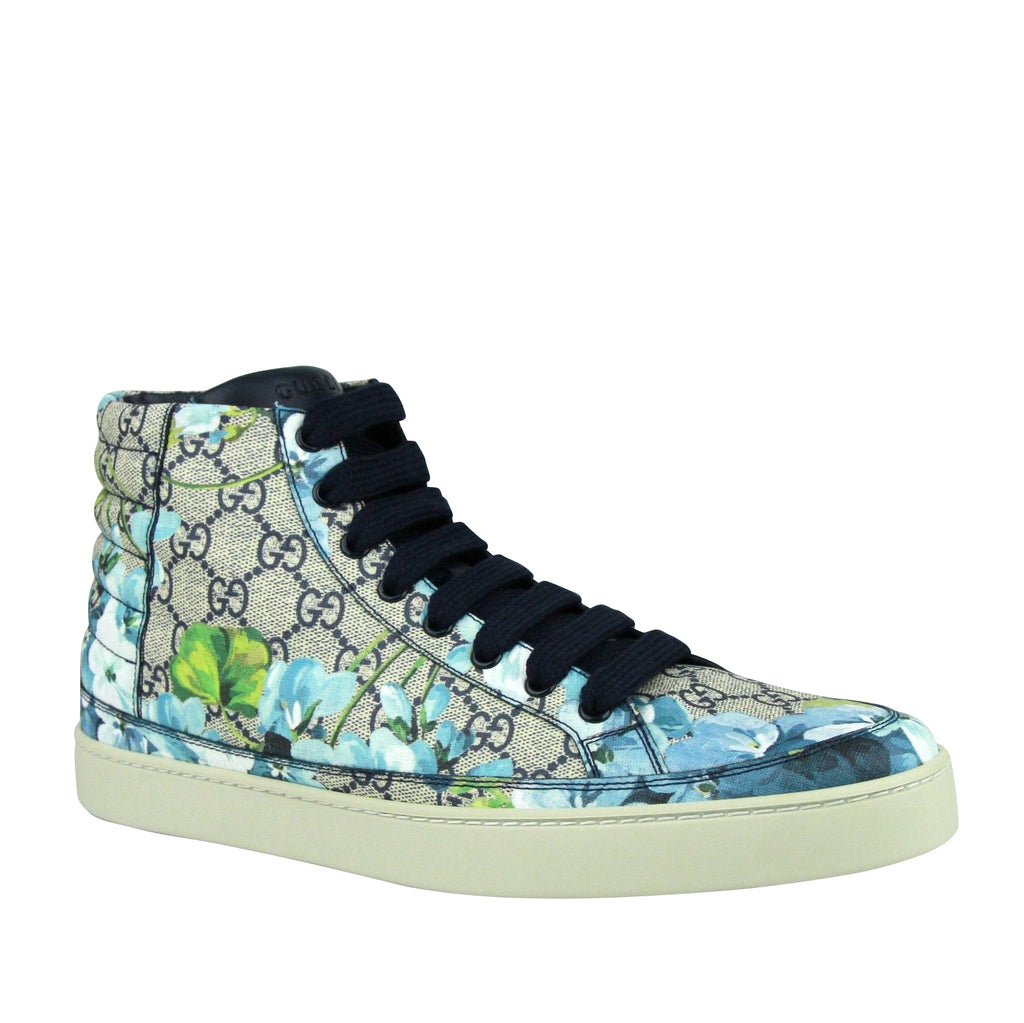 Gucci Men s Bloom Print Supreme Canvas Top Sneaker Shoes