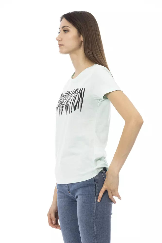 Trussardi Action Light Blue Cotton Women Women's Top